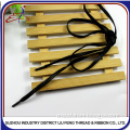 Hot sale flat cord waxed shoelace with plastic tips